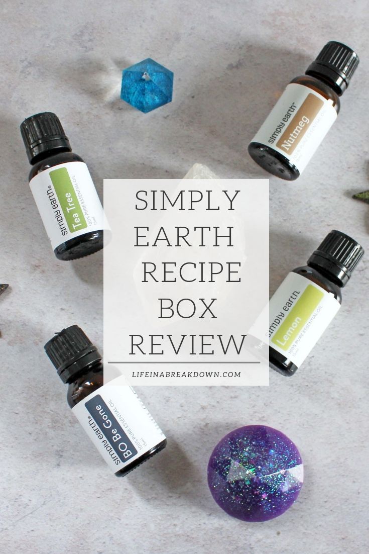 Simply Earth - Recipe Box Review #simplyearth #essentialoils #monthlysubscription #monthlysub #musthaveoils