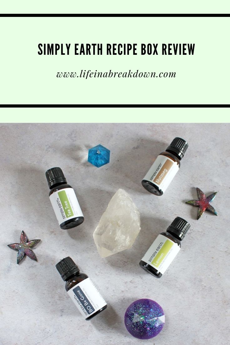 Simply Earth - Recipe Box Review #simplyearth #essentialoils #monthlysubscription #monthlysub #musthaveoils