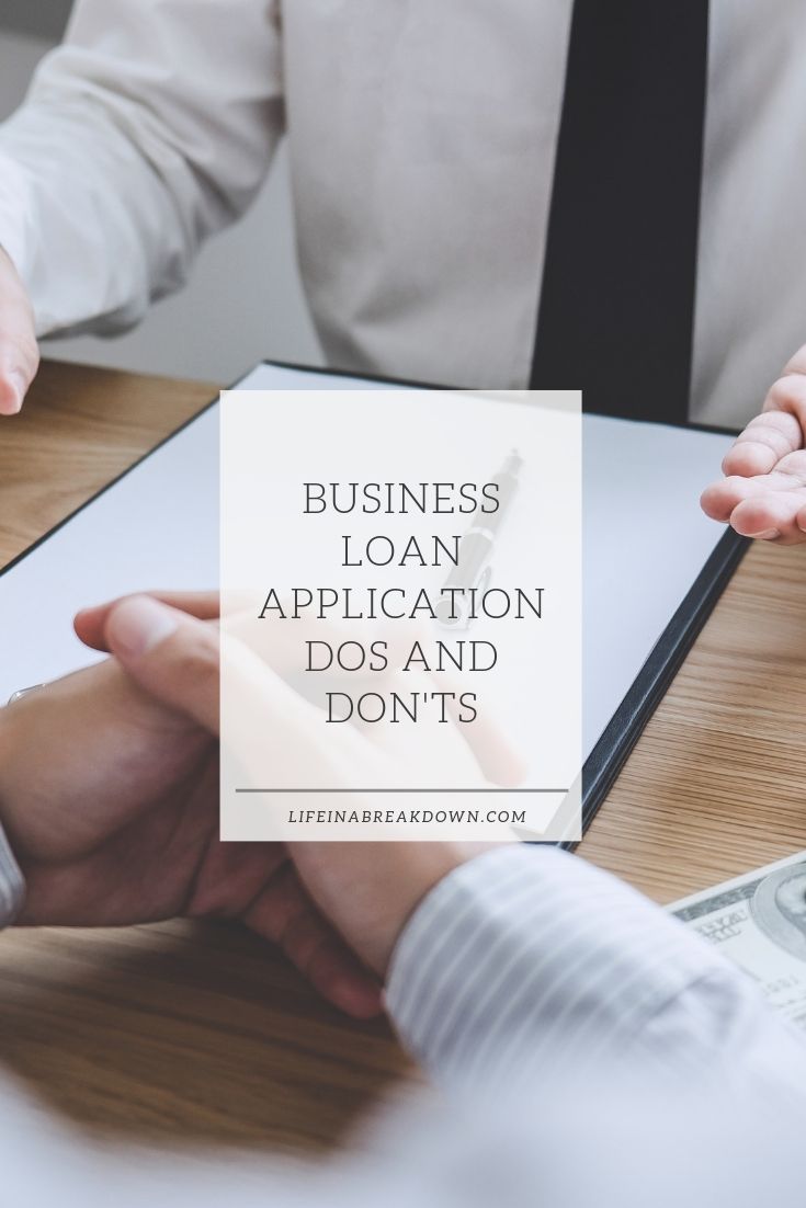 Business Loan Application Dos and Donts Pin Image 1