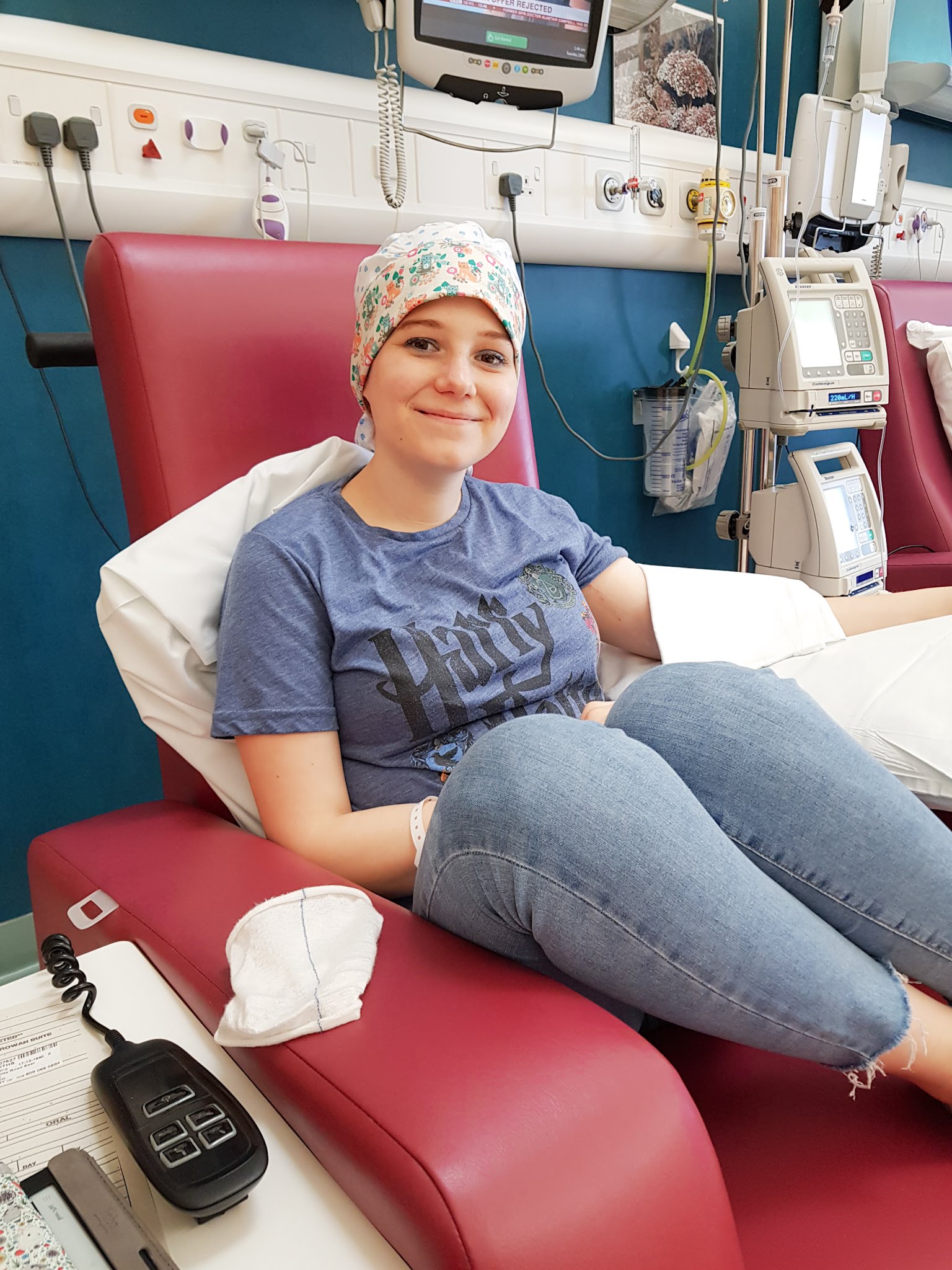 Samantha at Chemo