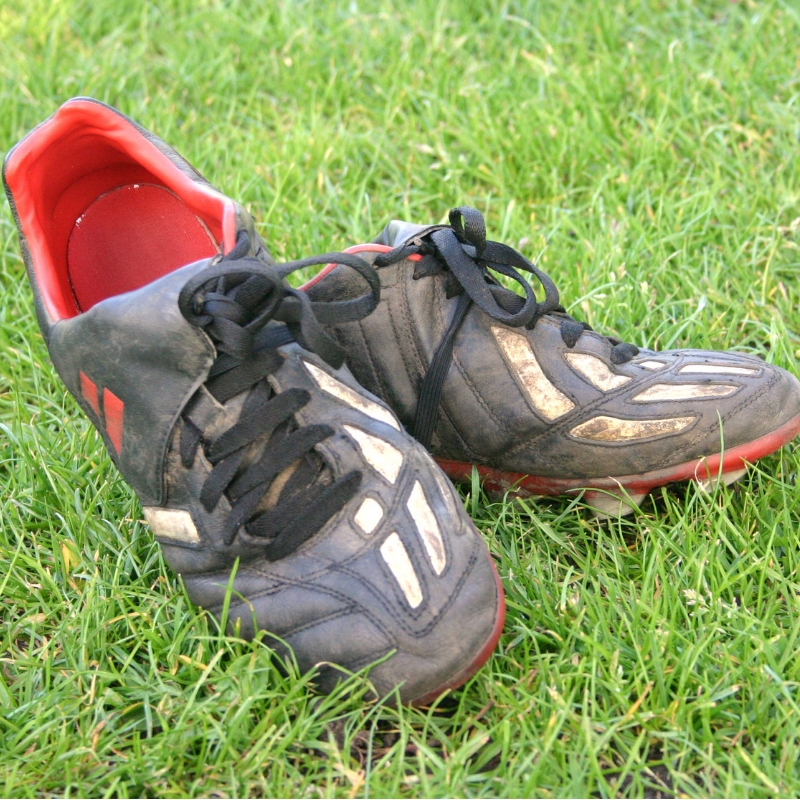 pair of football boots