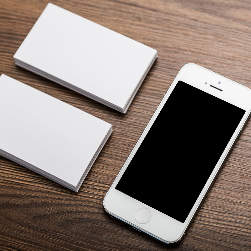 phone and paper