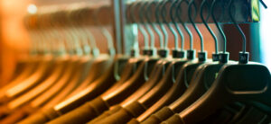 clothes on a rail