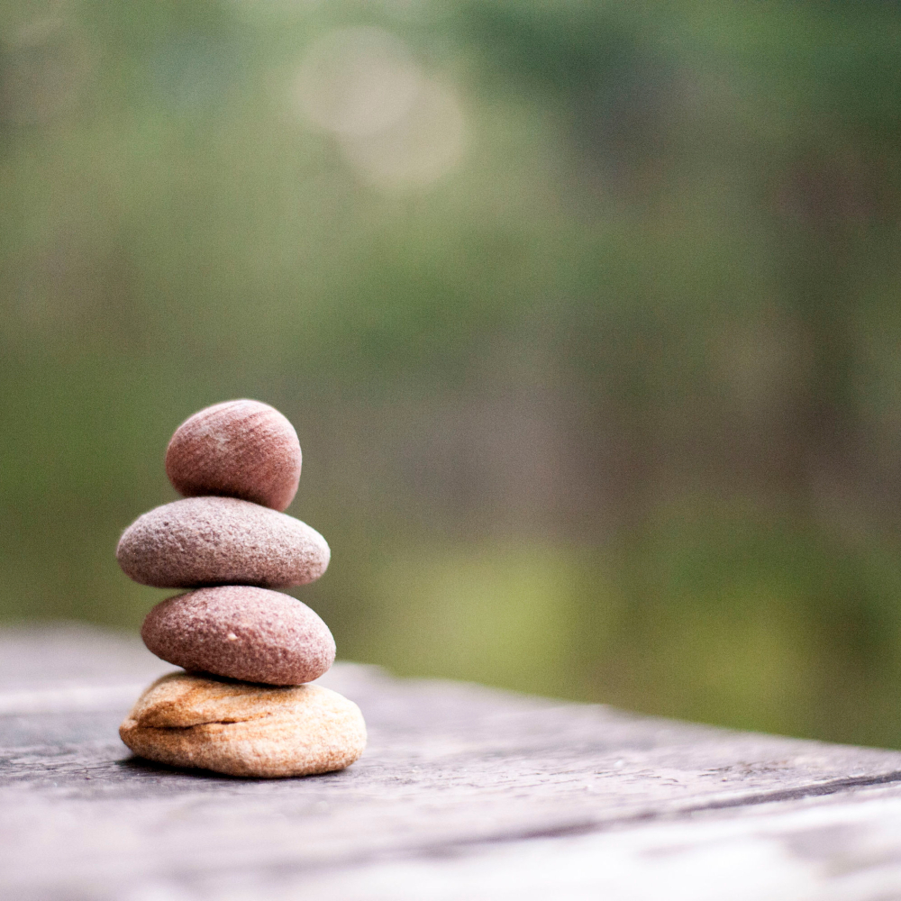 stack of rocks showing calm