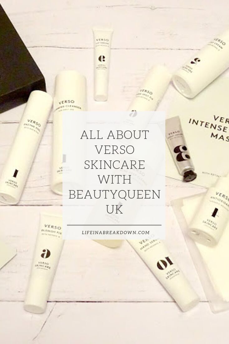 All About Verso Skincare with BeautyQueenUK #skincare #beauty #bbloggers #ukbloggers