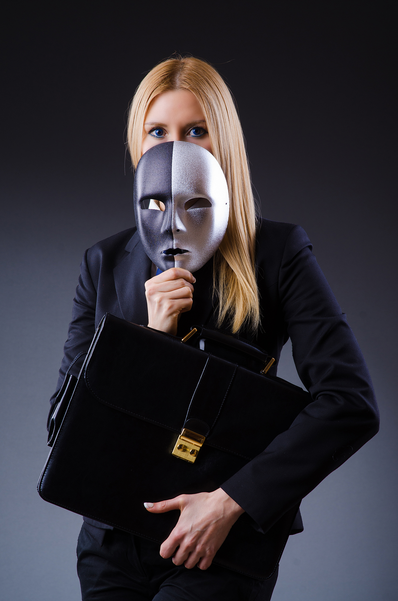 Woman with mask