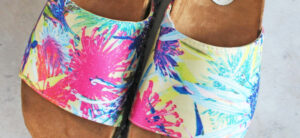 Honey Lou Floral Flatform Slip On Sandals from XY London