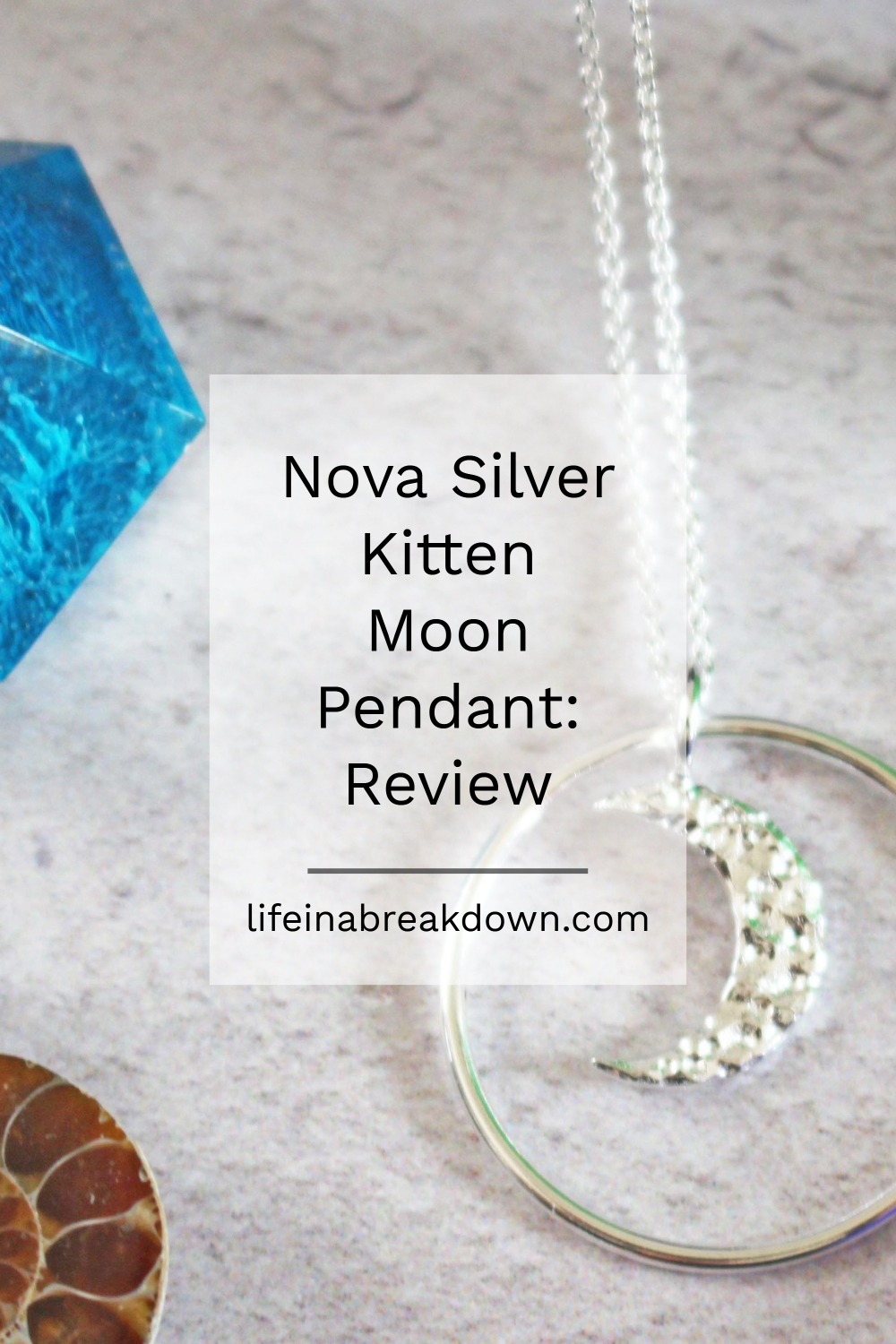Nova Silver Kitten Moon Pendant Review #jewellery #silver #necklace #giftideas #present