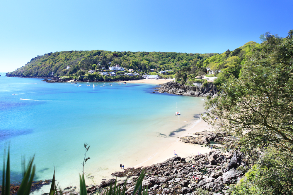 Salcombe ria (estuary) insouth Devon England UK