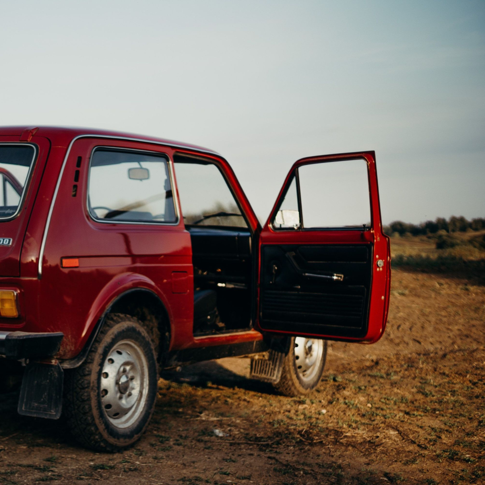 car with door open