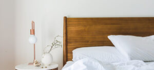 headboard and side table