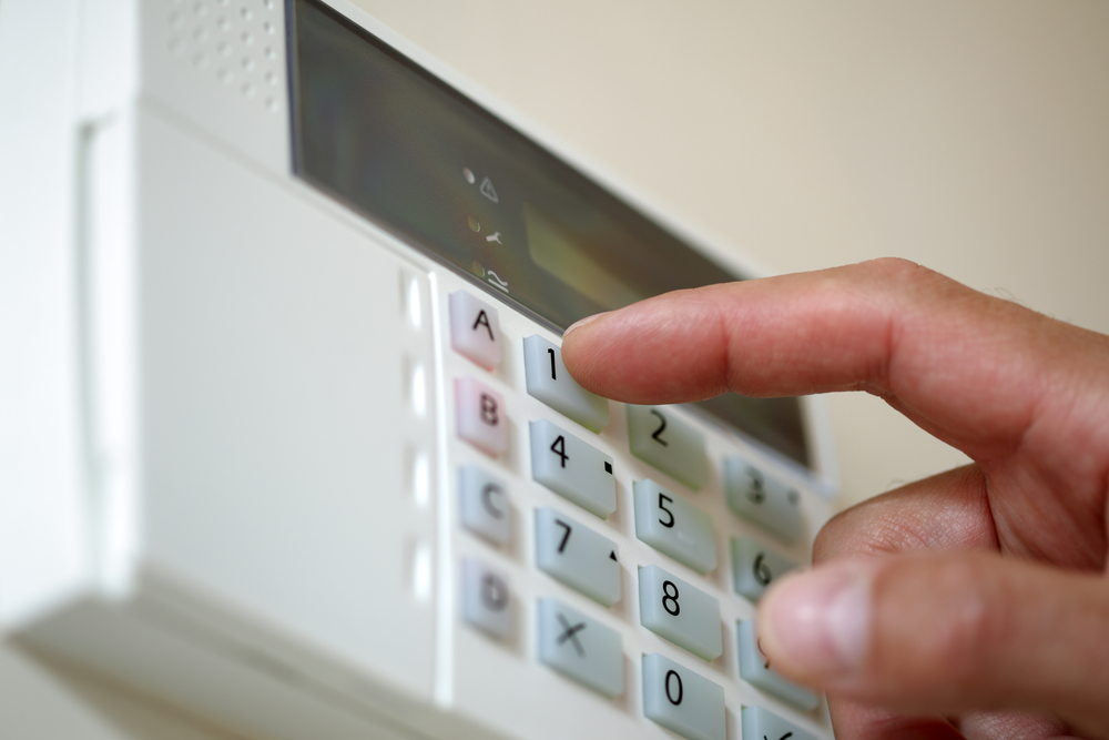 Arming a home or business security system