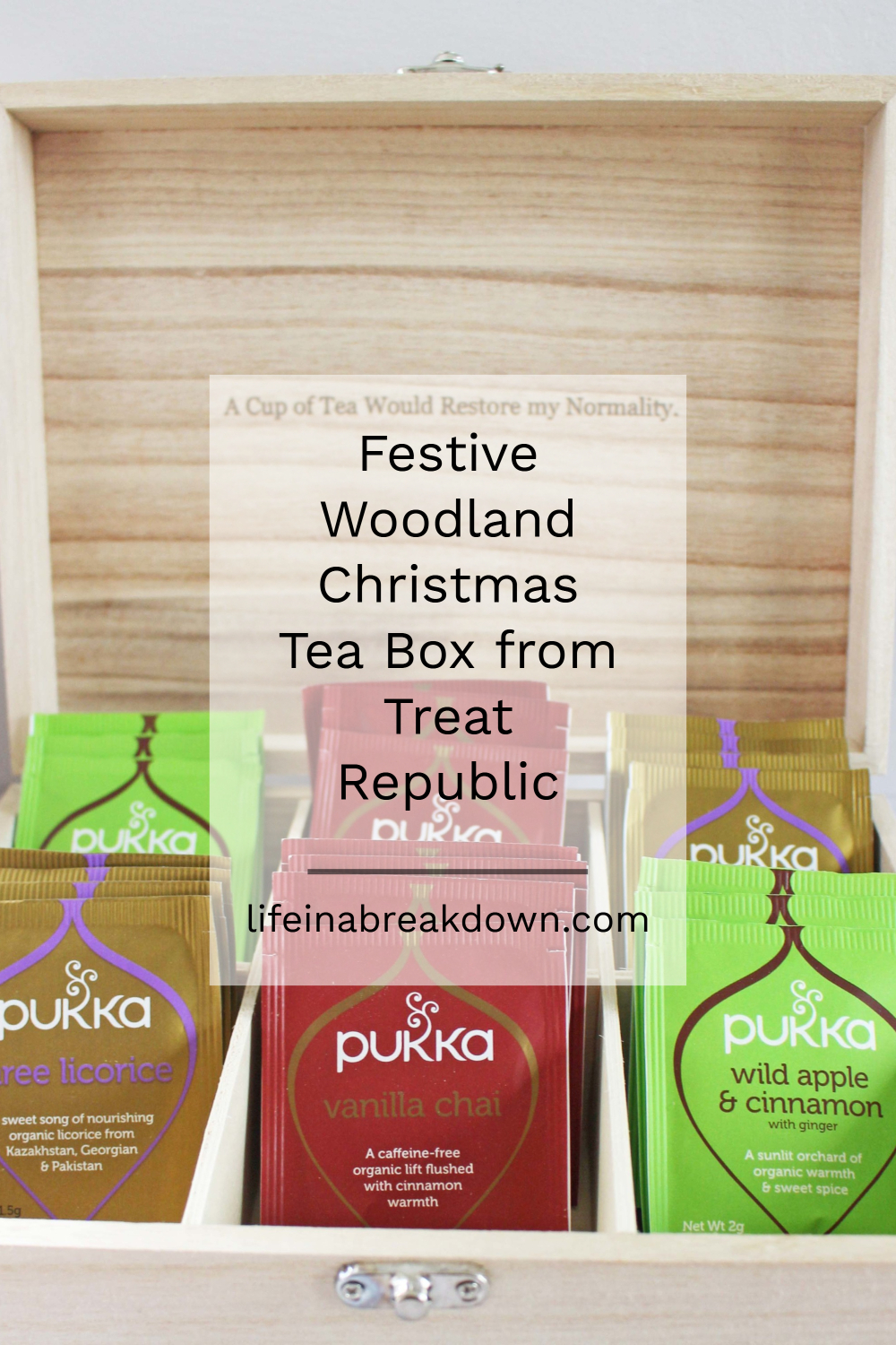 Festive Woodland Christmas Tea Box from Treat Republic #Christmas #Tea #GiftIdeas