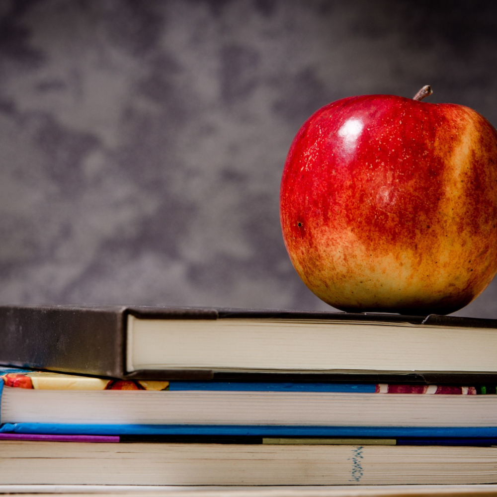apple and books