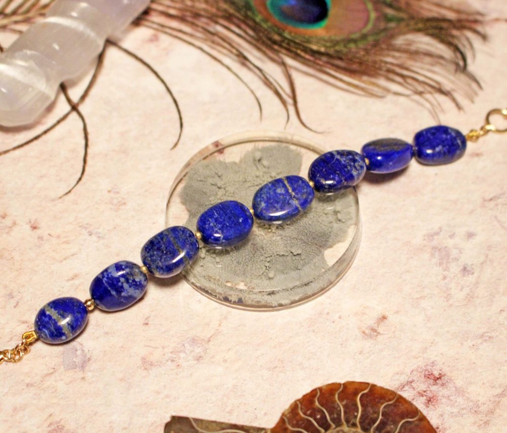 Bluebell - Lapis Lazuli Bracelet from Mosaico Laid Out Straight