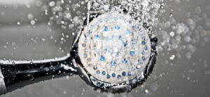 shower head with running water