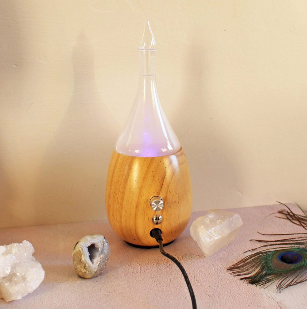 Organic Aromas - Raindrop - Nebulizing Diffuser Light on Blue