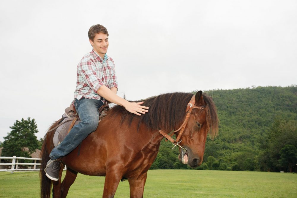 person horse riding