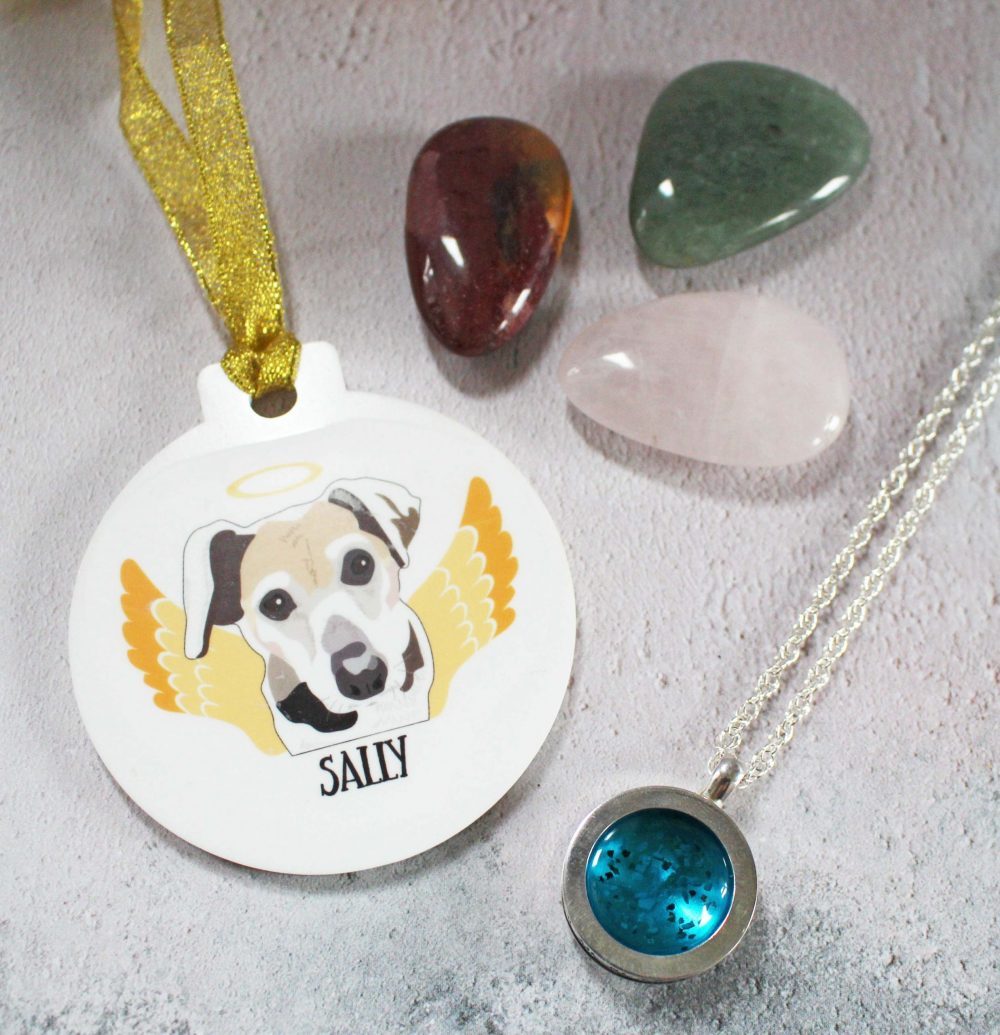 Starry Night Pendant from My Pet's Ashes - Show with Angel Pet Ornament from A Few Home Truths