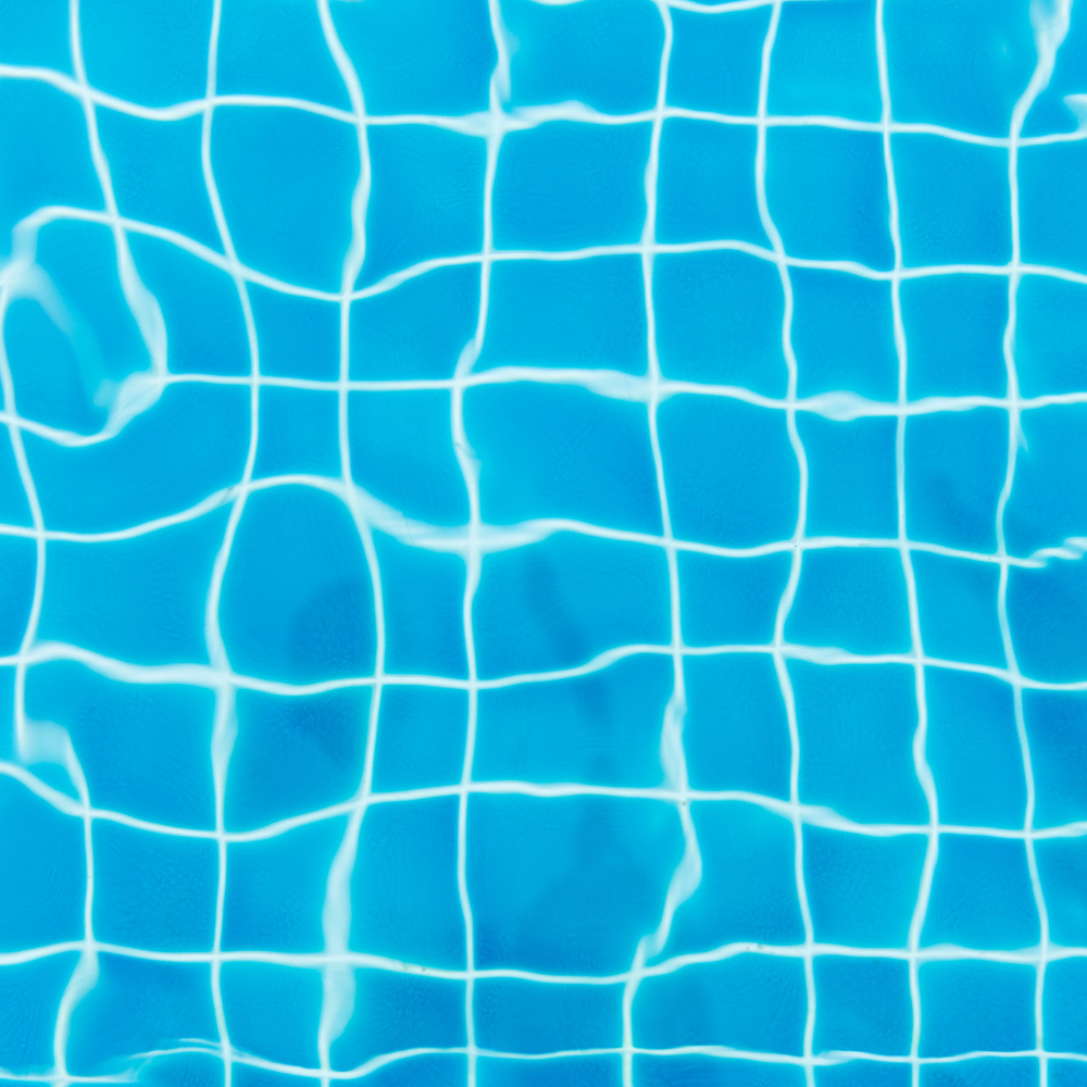 Looking down into a swimming pool