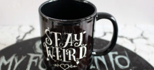 Stay Weird Mug Grindstore Header