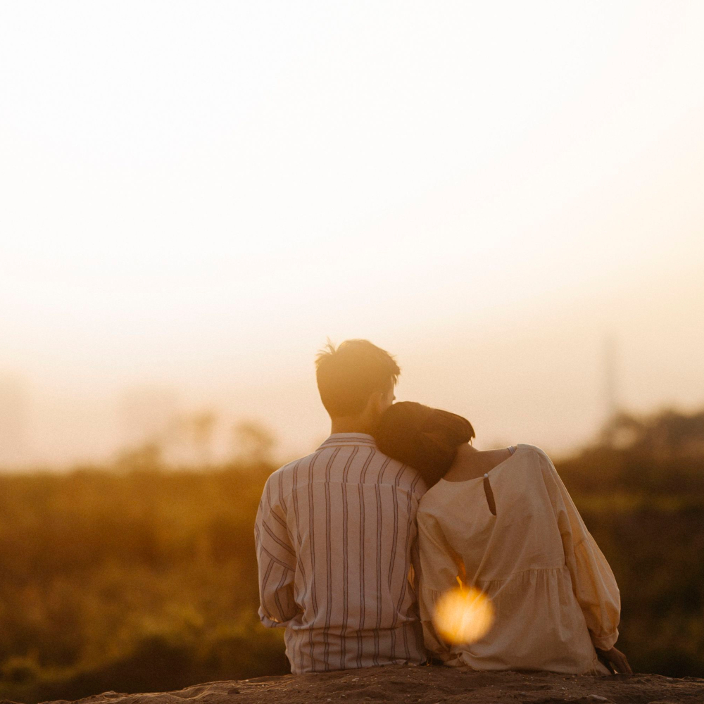 couple at sunset