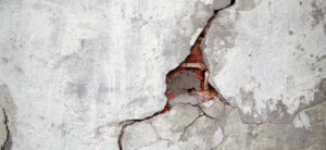 crack in wall