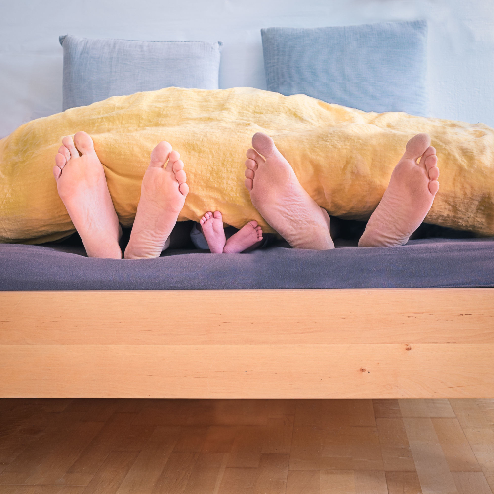 parents and childs feet