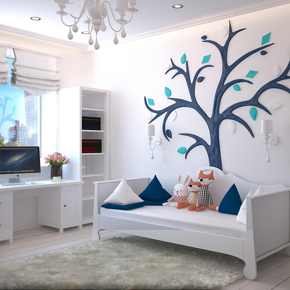 restful area in a childs bedroom