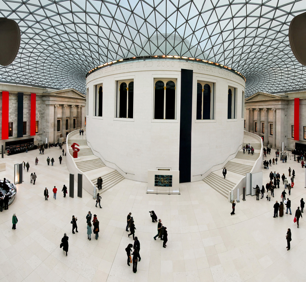 High resolution shot of great hall in British museum