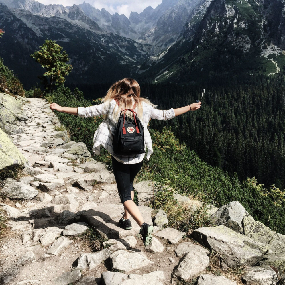 person hiking