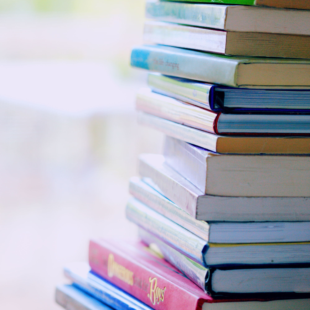 stack of books