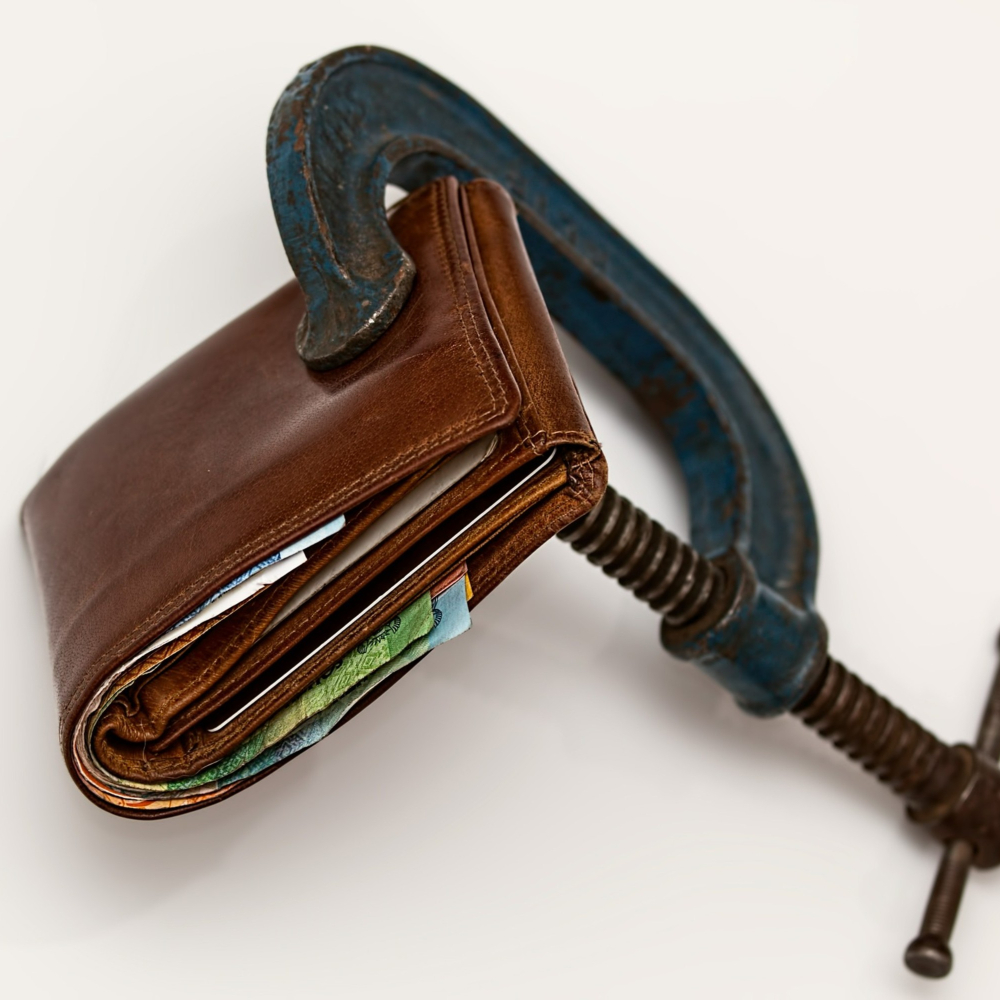wallet in a vice