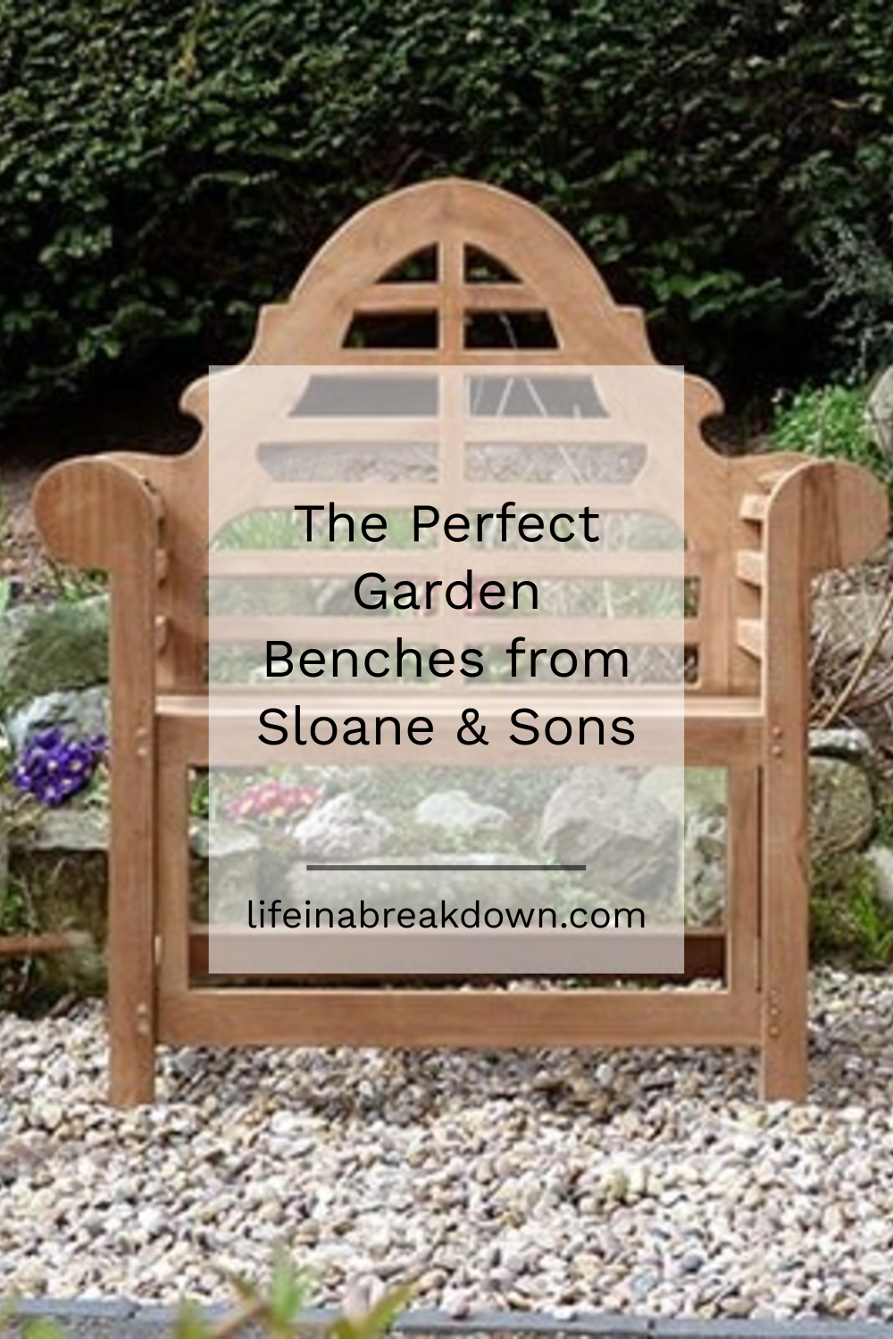 The Perfect Garden Benches from Sloane & Sons #garden #home #decor