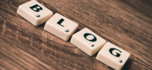 Blog written in scrabble tiles