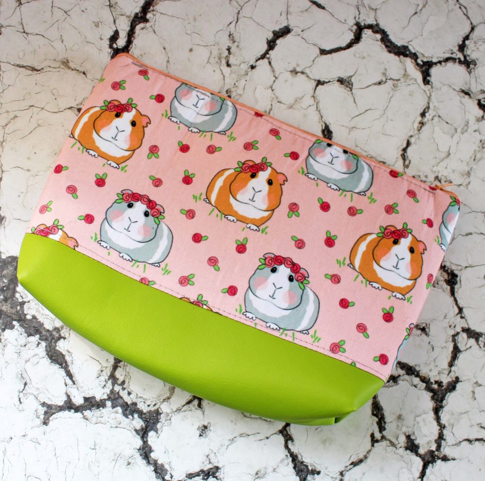 Little Red Guinea Pig Makeup Bag