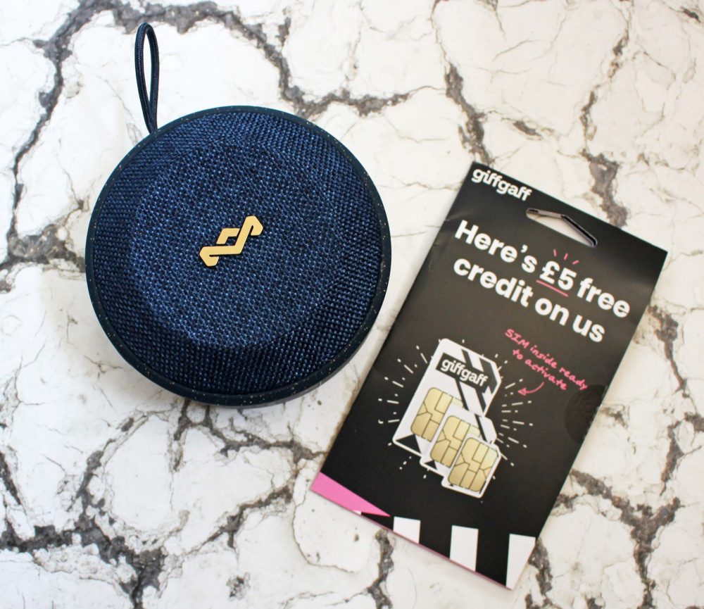 Portable Bluetooth Speaker and GiffGaff Sim Card