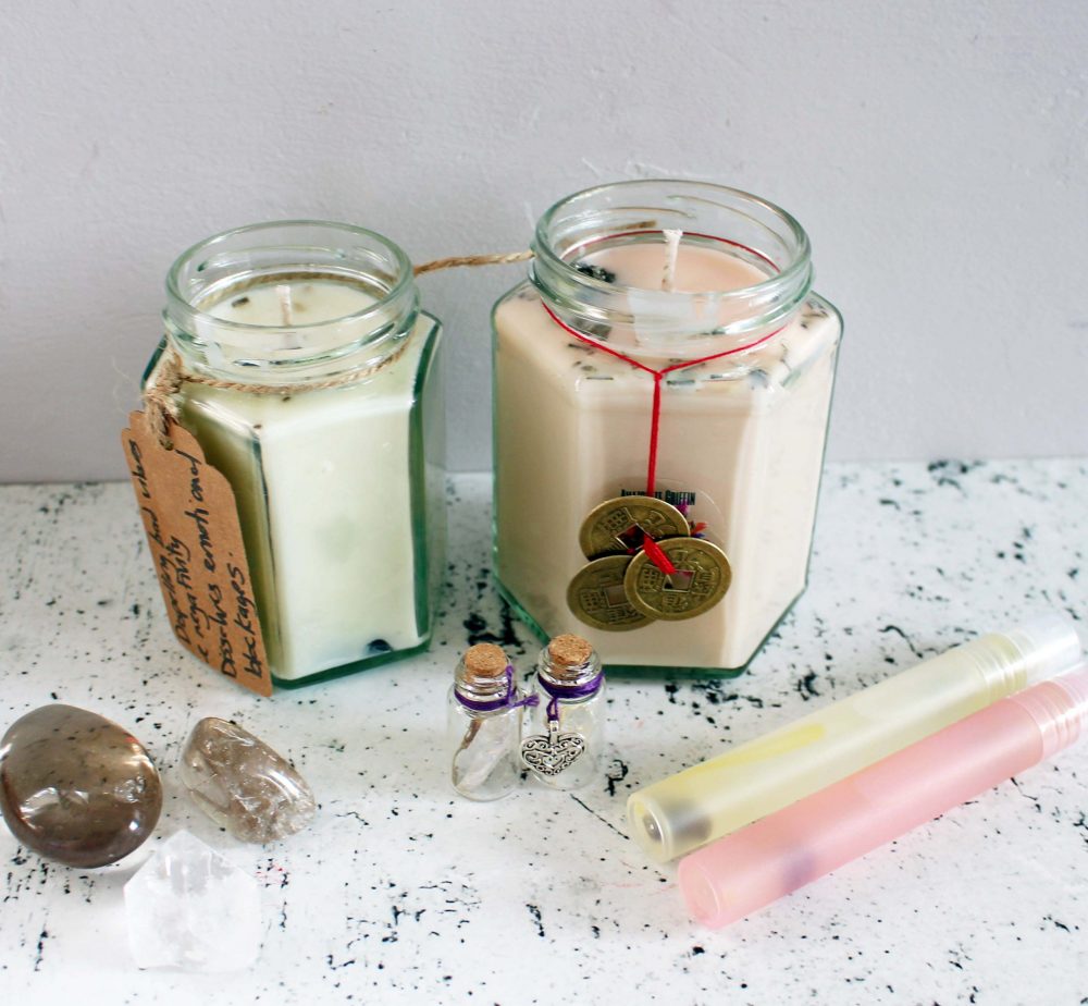 Amazonite Griffin Candles, Wishes and Spray