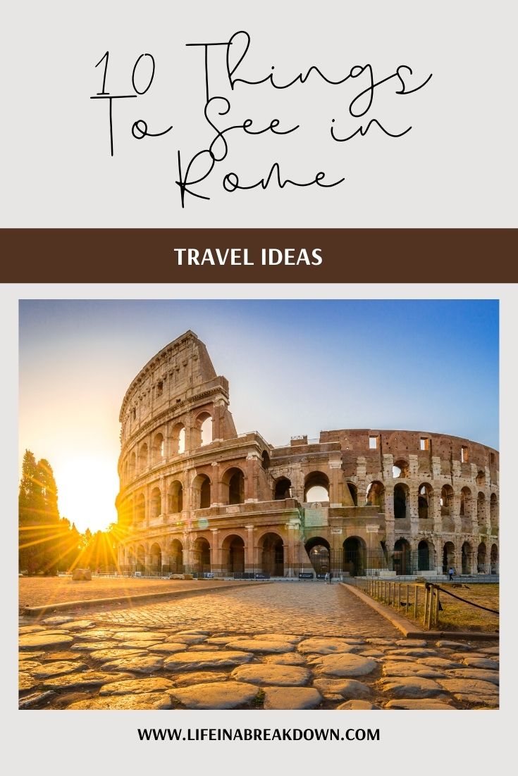 Are you heading to Rome and wondering about what you should do while there? Then check out this post on 10 things to see in Rome. #holiday #vacation #getaway #Rome
