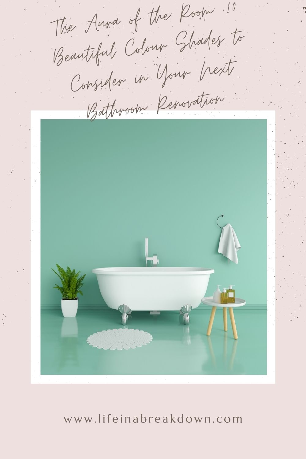 Are you wondering what colour to paint your bathroom? Then how about checking this list of beautiful ideas, you might find the perfect one for you! #bathroom #DIY #decor #bathroompaintideas