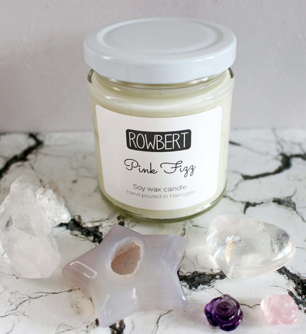Rowbert Pink Fizz Candle
