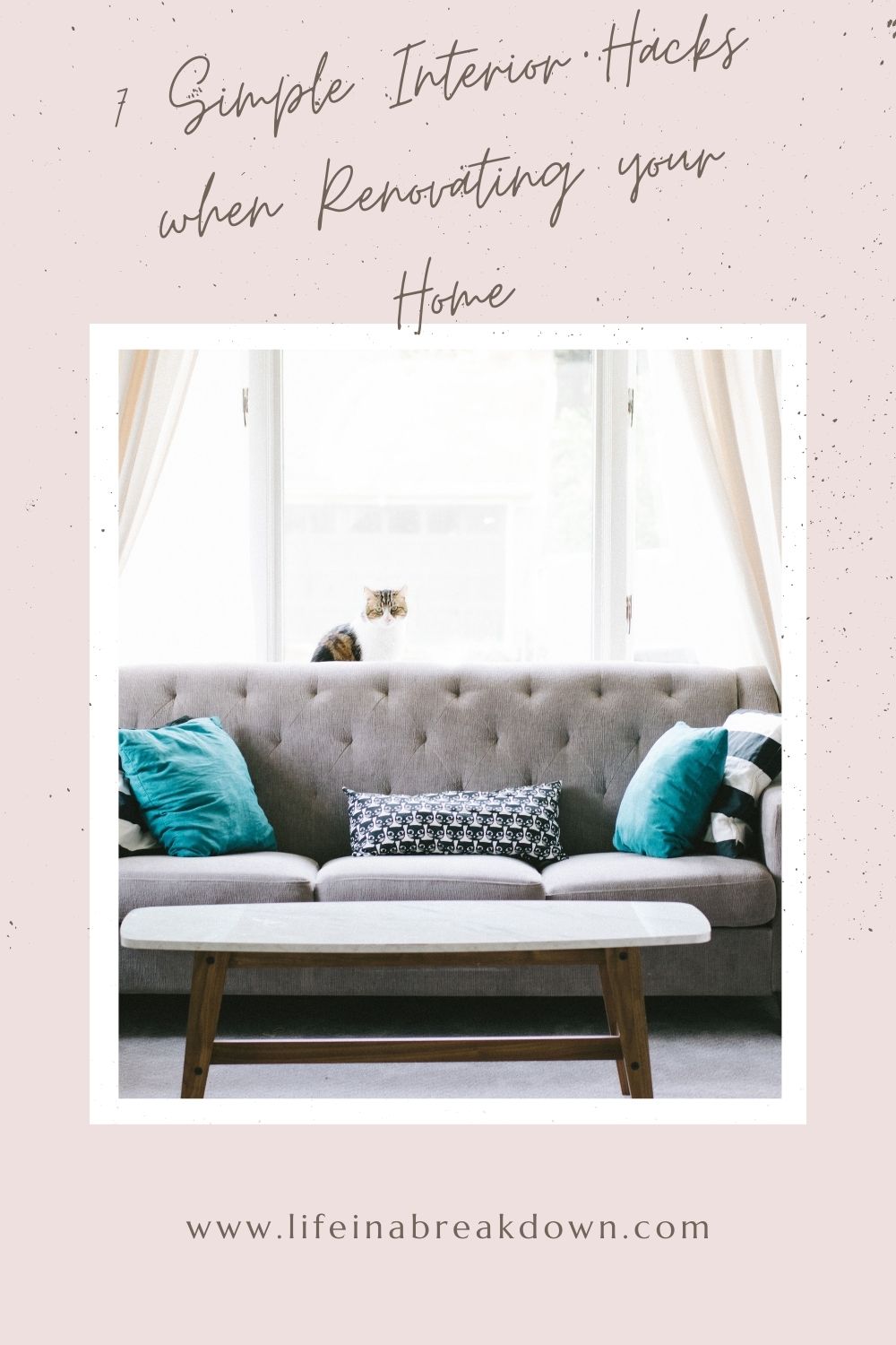 Are you renovating your home? Then check out these simple interior hacks to help you on the way. #homerenovation #homereno #homehacks #interiorhacks