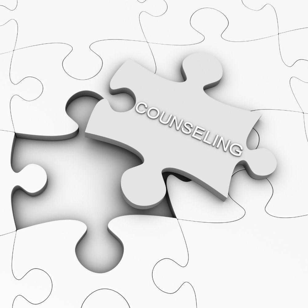 Counselling on a puzzle piece