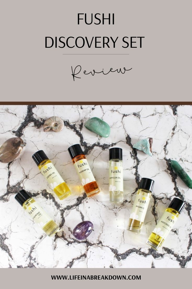 Do you like trying out different oils for your face and hair? Then check out the Fushi Discovery Set, full of essential beauty oils. #beauty #bbloggers #beautyoils #haircare #skincare