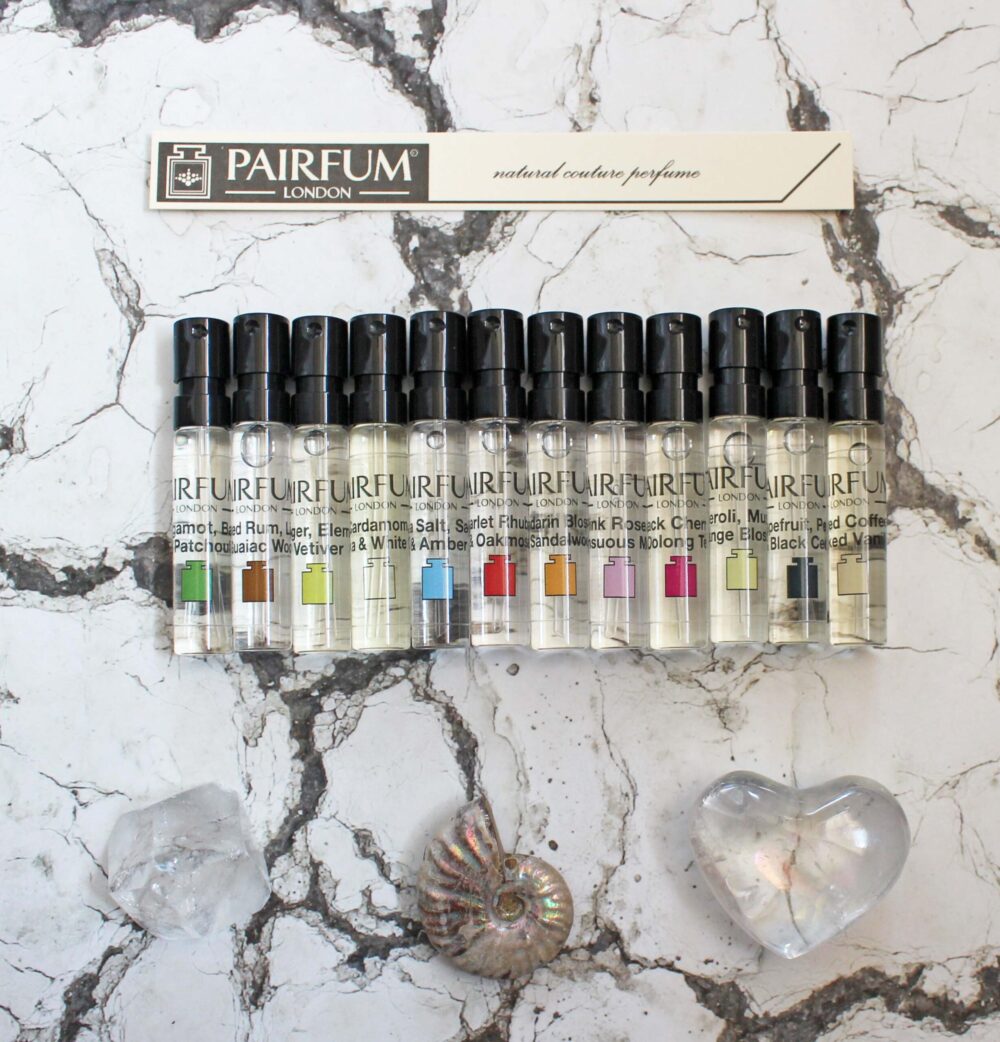 Pairfum London Fragrance Library Perfume Experience Perfumes and Tester Strips