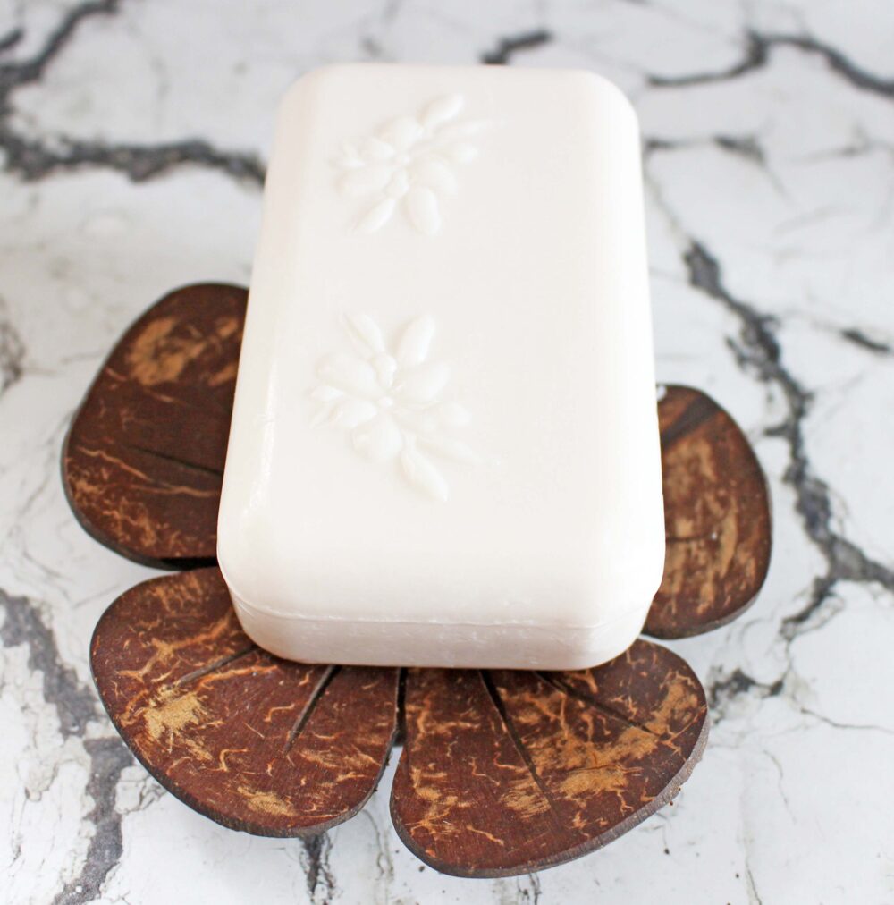 Coconut Shell Soap Dish with Soap On