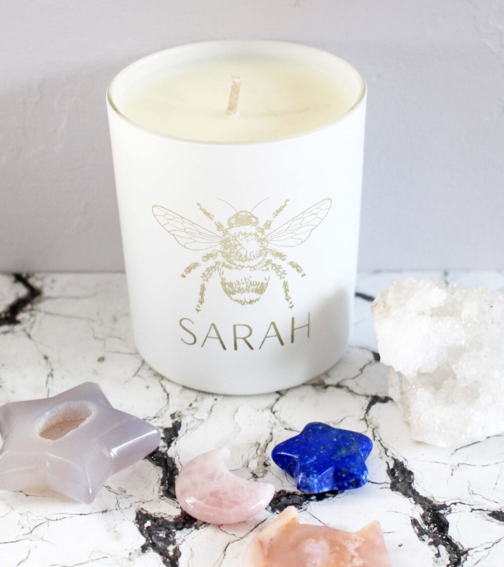 Worker Bee Gift Personalised Scented Candle From Kindred Fires