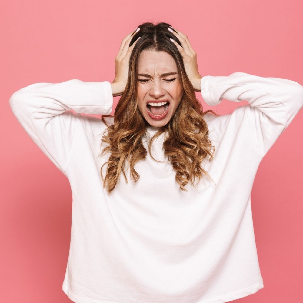women screaming