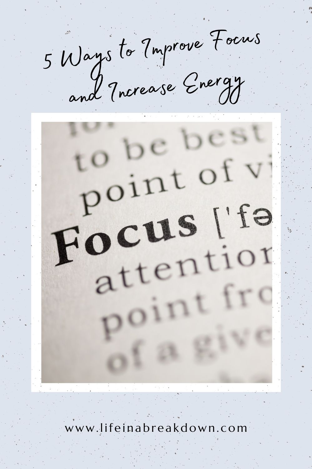 Are you looking for some simple ways to help you focus and to increase your energy while working from home? Then check out these tips.