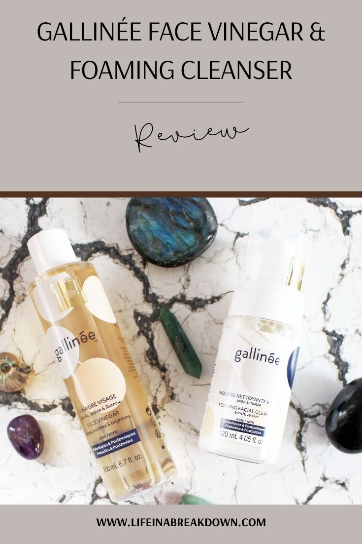 Have you been wondering about trying out Gallinée Face Vinegar or Foaming Cleanser? Then check out my review on what I thought of these cult products. #Beauty #BBloggers #Gallinee #FaceVinegar #SkinCare #SkinProducts #KindToYourSkin